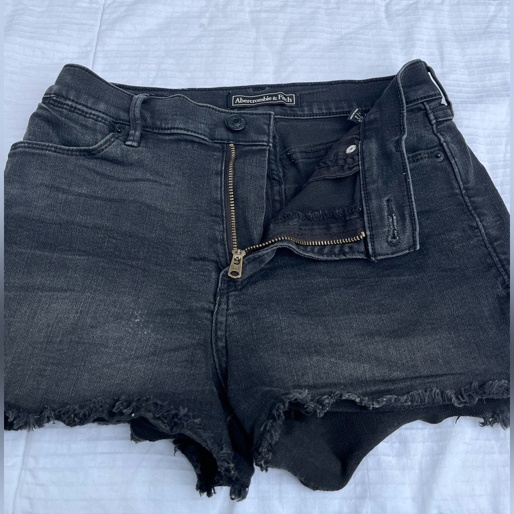 Abercrombie & Fitch Black Jean Shorts